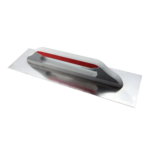 STAINLESS STEEL SMOOTH TROWEL-PLASTIC HANDLE BENMAN 130X480