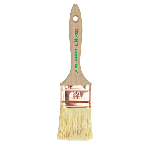 PAINT BRUSH MORRIS A124-50 WHITE BRISTLE SEMI-DOUBLE