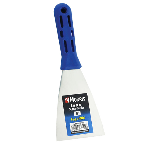 FLEXIBLE WALL INOX SCRAPER, PLASTIC HANDLE MORRIS 2.0 (50MM)