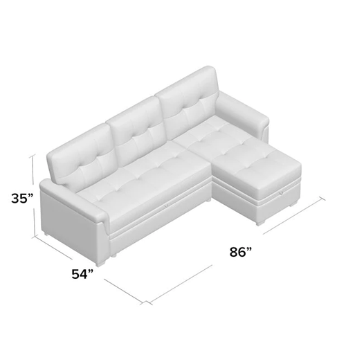 L shape Sofa Bed with Storage