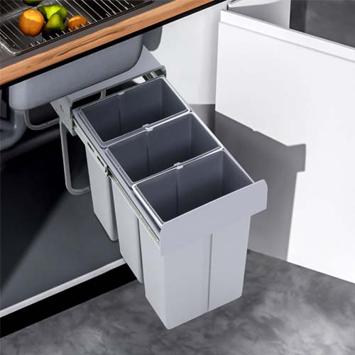 PULL OUT SORTED DUSTBIN (WITH SOFT CLOSING